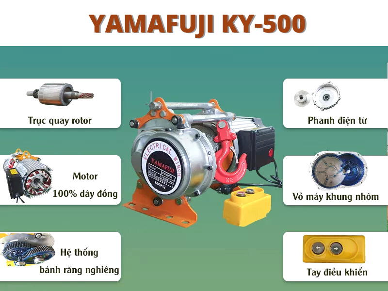Máy tời mặt đất Yamafuji KY-500