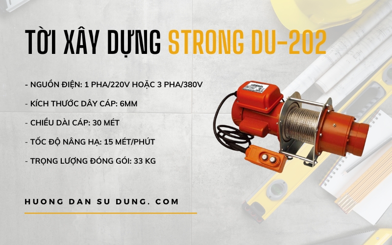 Tời xây dựng Strong DU-202