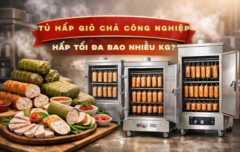 Tủ Hấp Giò Chả Công Nghiệp Hấp Tối Đa Bao Nhiêu Kg?