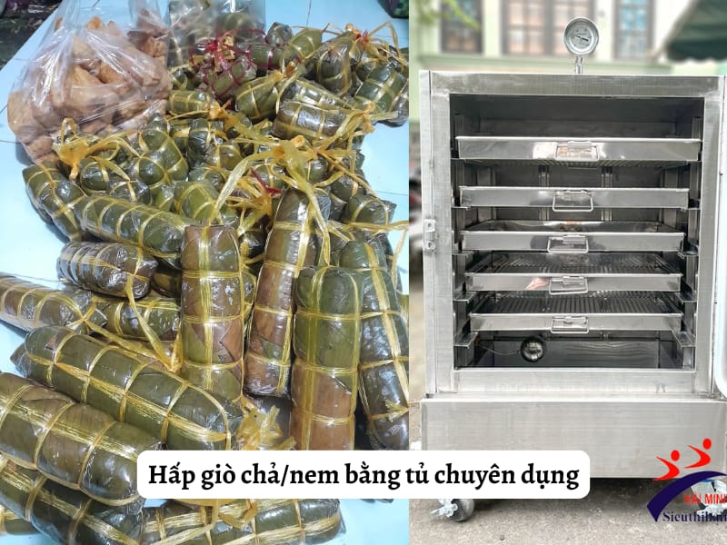 Hấp giò chả hay luộc giò chả sẽ ngon hơn