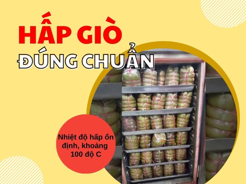 Hấp giò chả đúng chuẩn