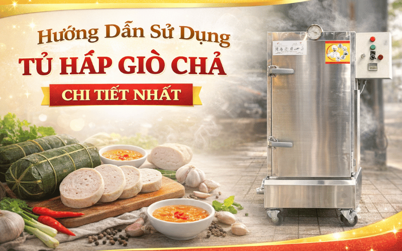 Hướng dẫn sử dụng tủ hấp giò chả chi tiết nhất?