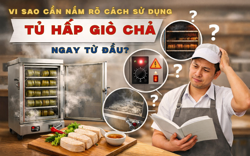 Tủ Hấp Giò Chả Mới Mua Cần Lưu Ý Gì Khi Sử Dụng