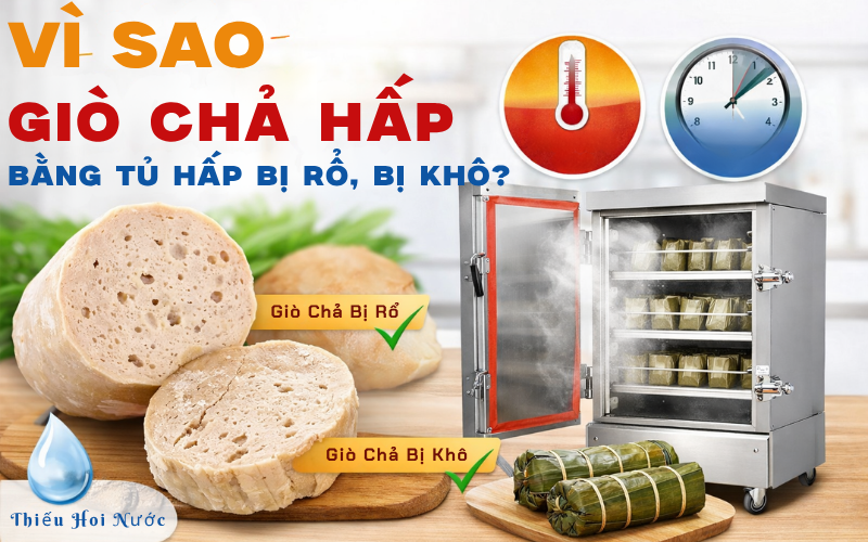 Vì Sao Giò Chả Hấp Bằng Tủ Hấp Bị Rỗ, Bị Khô?