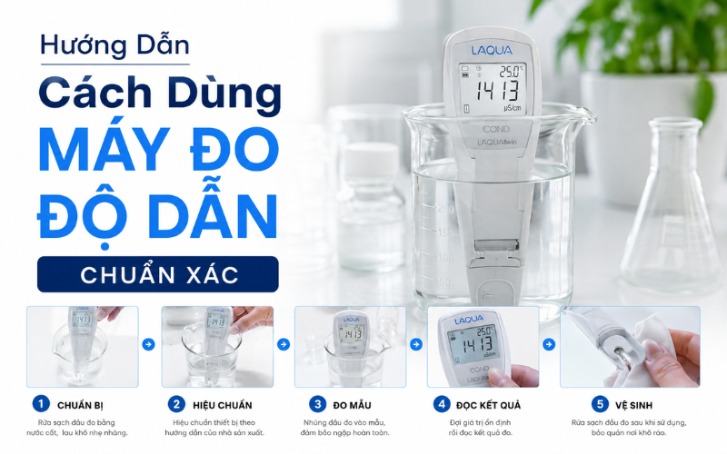 Hướng Dẫn Cách Dùng Máy Đo Độ Dẫn Chuẩn Xác