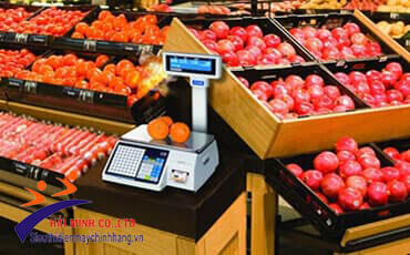 cân điện tử cho cửa hàng bán hoa quả