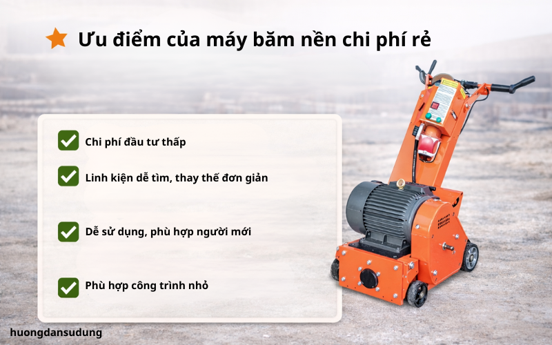 Ưu điểm của máy băm nền chi phí rẻ