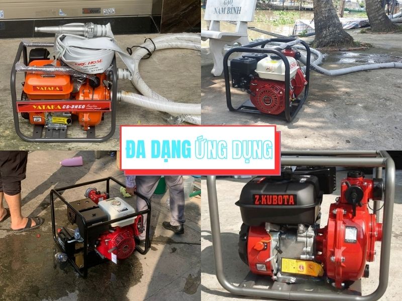 Đa dạng ứng dụng máy bơm cứu hoả