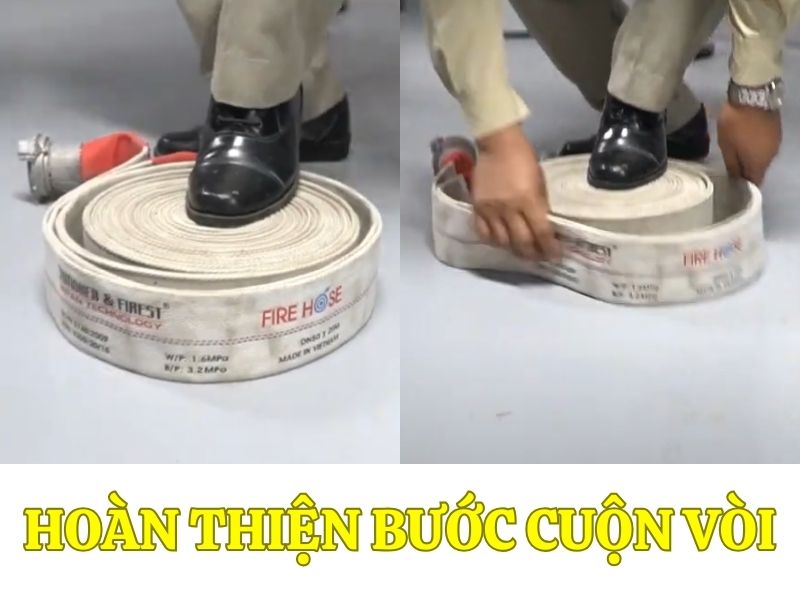 Hoàn thiện bước cuộn vòi