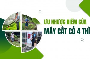 Ưu nhược điểm của máy cắt cỏ 4 thì