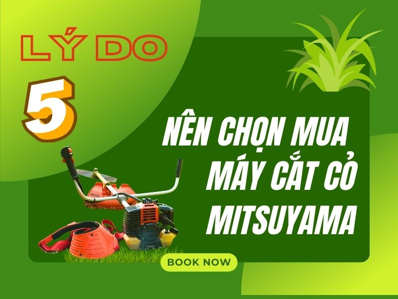 5 Lý do nên chọn mua máy cắt cỏ Mitsuyama