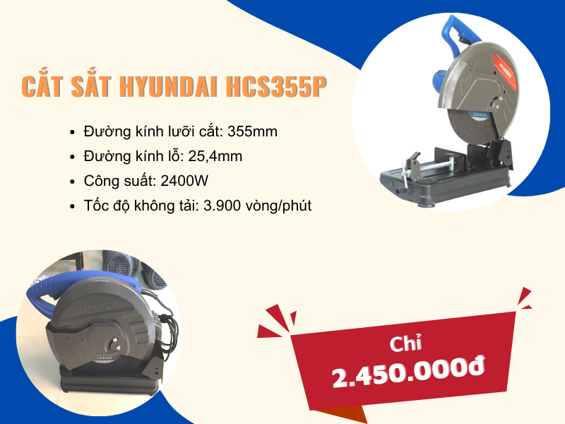 Máy cắt sắt Hyundai HCS355P