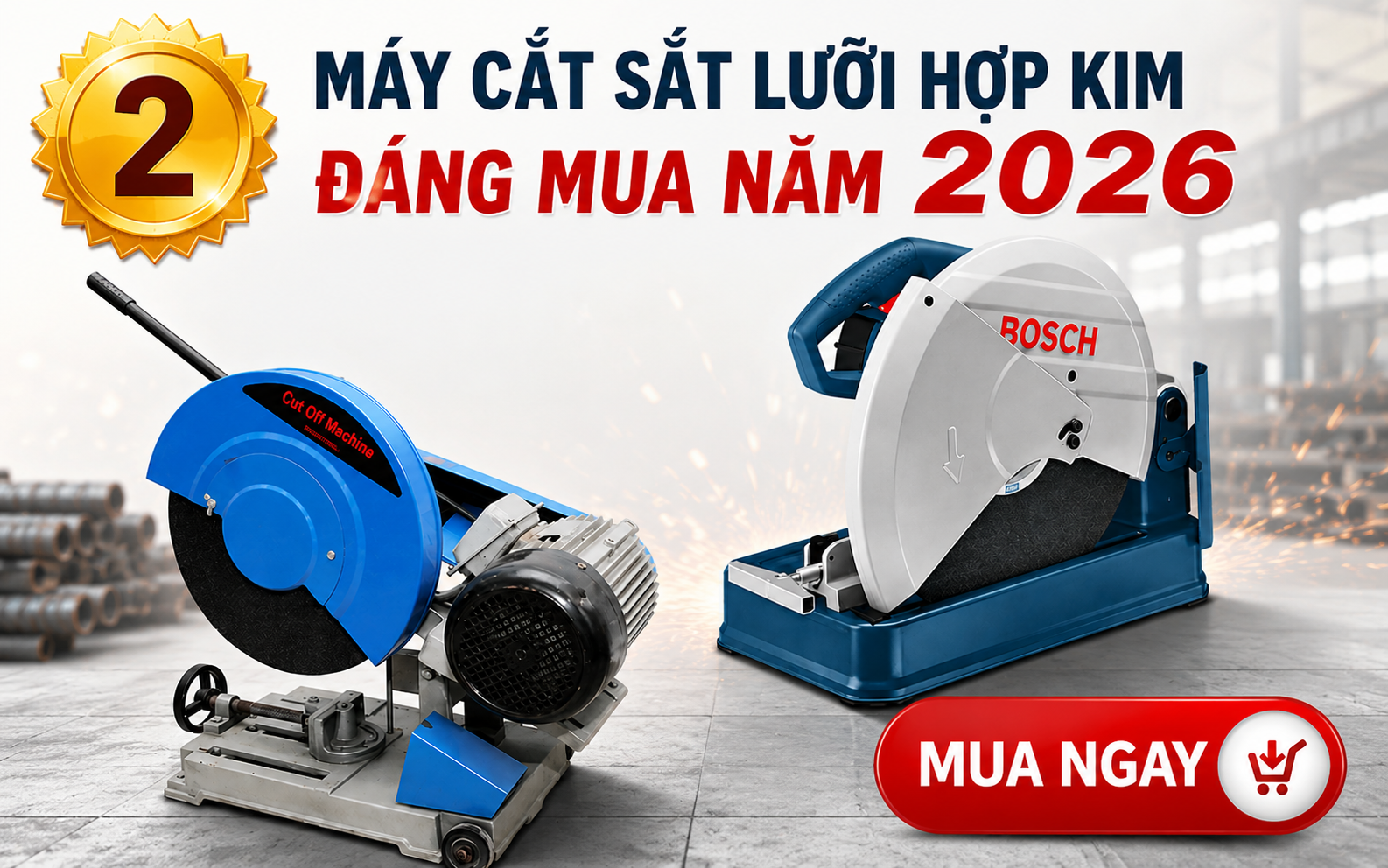 Top 2 Máy Cắt Sắt Sử Dụng Lưỡi Hợp Kim Đáng Mua Năm 2026