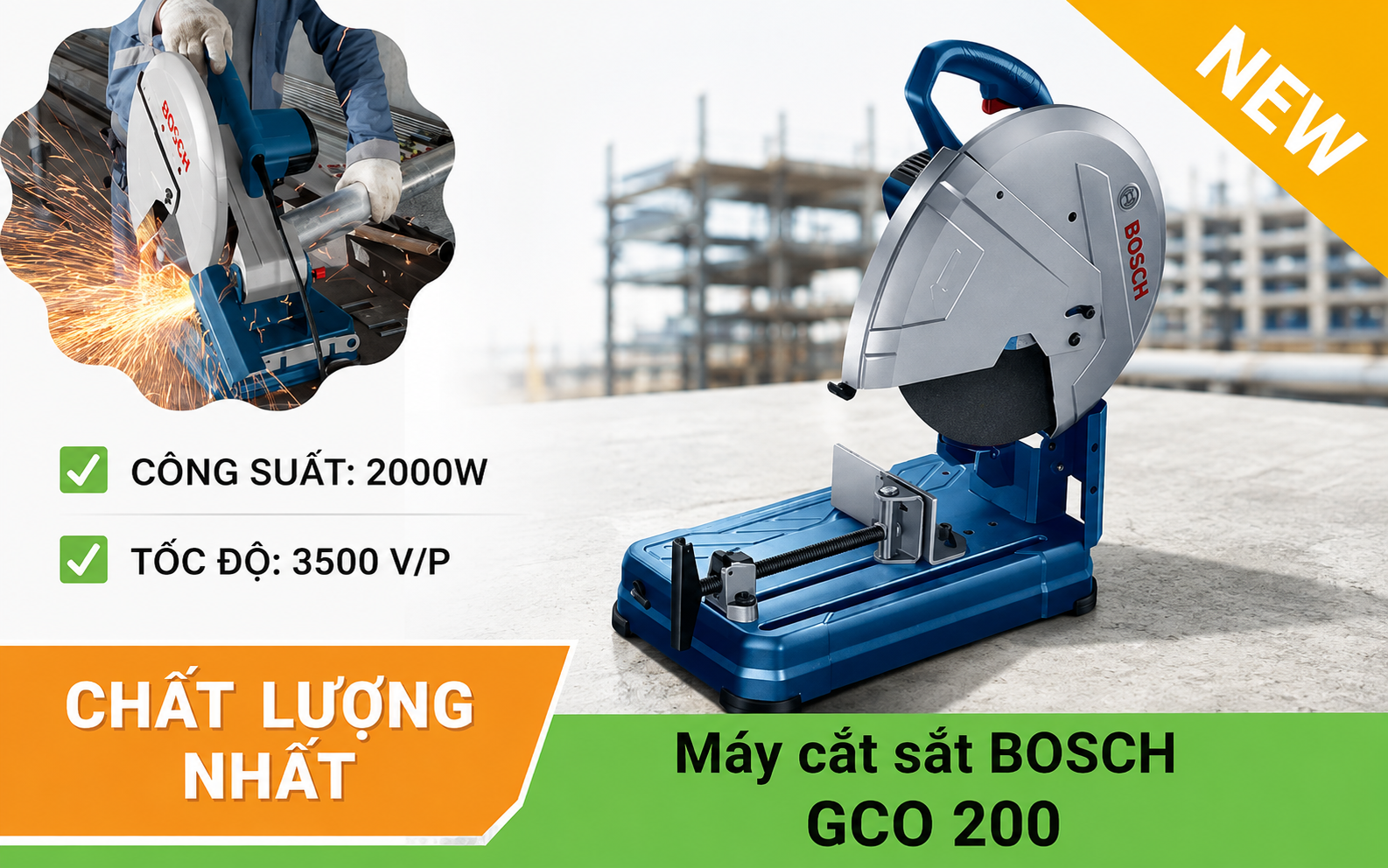 Máy cắt sắt BOsch GCO 200 giá rẻ