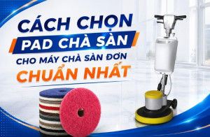 Cách Chọn Pad Chà Sàn Cho Máy Chà Sàn Đơn Chuẩn Nhất