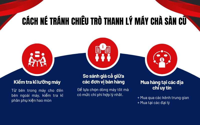 Cách né tránh chiêu trò thanh lý máy chà sàn cũ