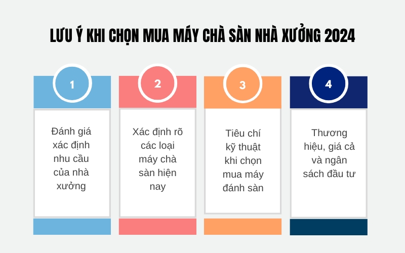 Lưu ý khi chọn mua máy chà sàn nhà xưởng 2024