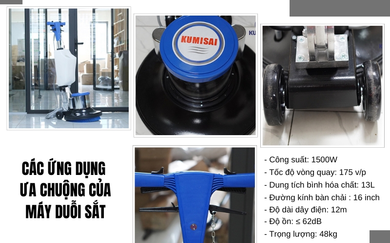 Tổng quan về máy chà sàn Kumisai KMS 522