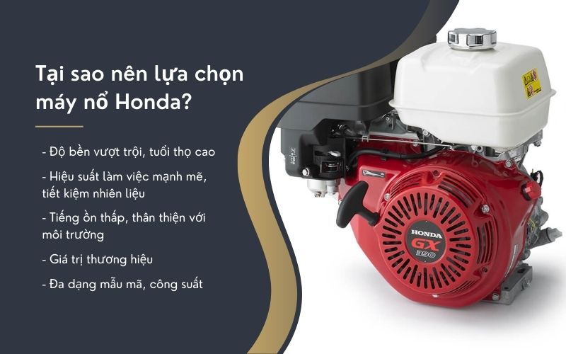  Tại sao nên lựa chọn máy nổ Honda?