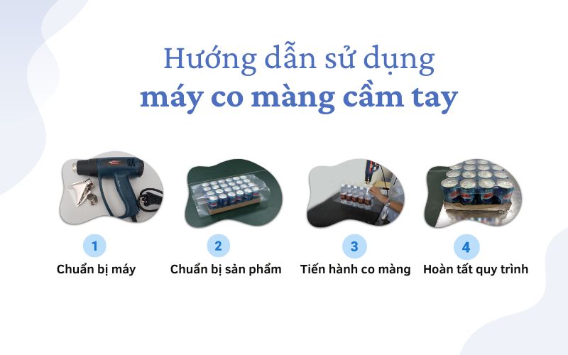 Hướng dẫn sử dụng máy co màng cầm tay