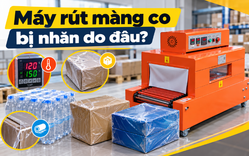Máy rút màng co bị nhăn do đâu