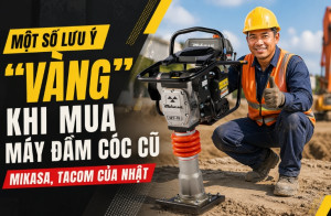 Một số lưu ý khi mua máy đầm cóc cũ Mikasa, Tacom của Nhật