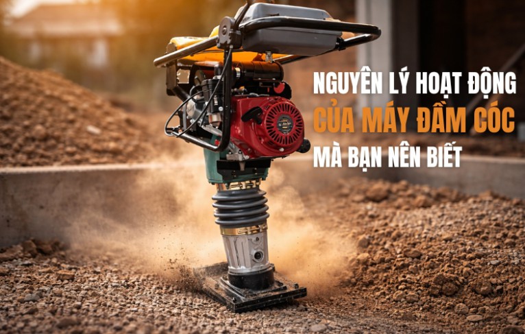 Nguyên lý hoạt động của máy đầm cóc mà bạn nên biết