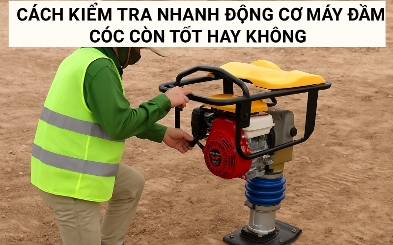 Cách kiểm tra nhanh động cơ máy đầm cóc còn tốt hay không