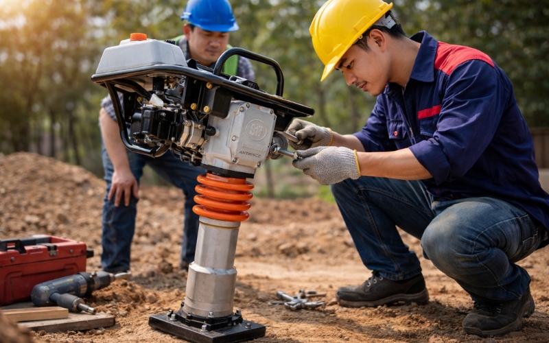 Máy phát ra tiếng ồn lạ