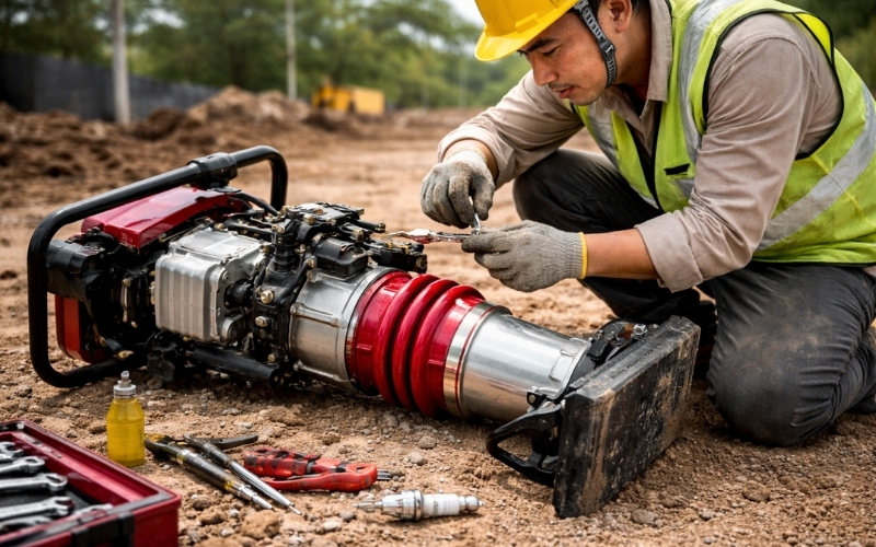 Một số lỗi khác khi dùng máy đầm đất