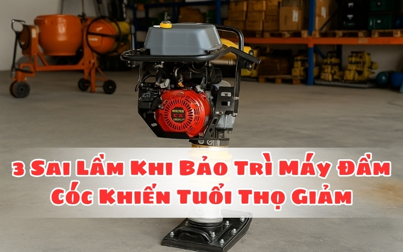 Sai lầm khi bảo trì máy đầm cóc khiến tuổi thọ giảm