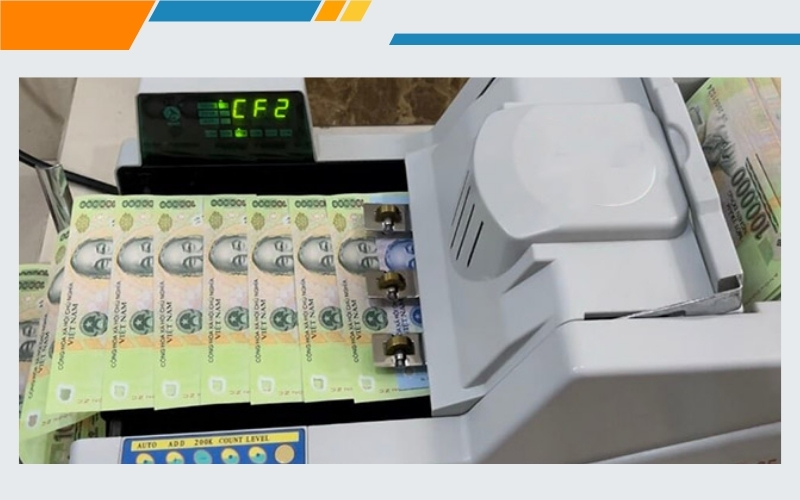 Lỗi CF2 máy đếm tiền là gì?