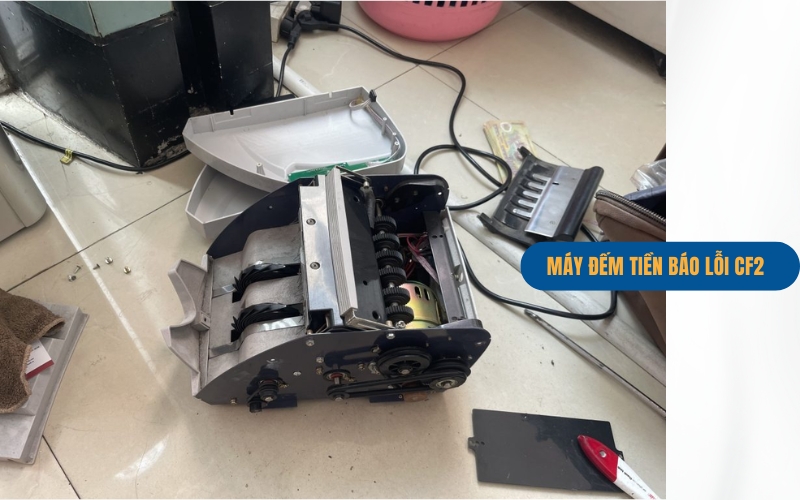 Máy đếm tiền báo lỗi CF2