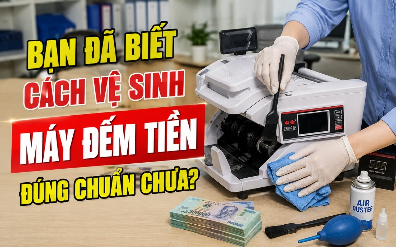Bạn Đã Biết Cách Vệ Sinh Máy Đếm Tiền Đúng Chuẩn Chưa?