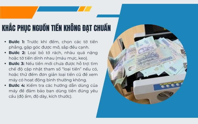 Khắc phục nguồn tiền không đạt chuẩn