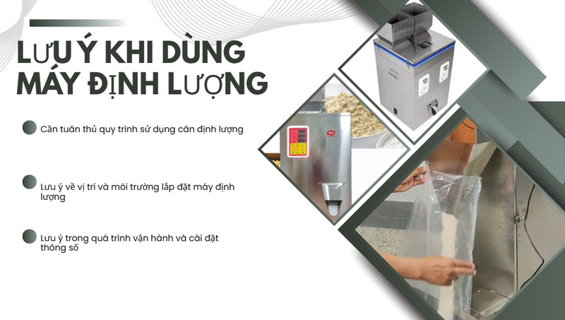 Cần lưu ý gì khi sử dụng cân định lượng?