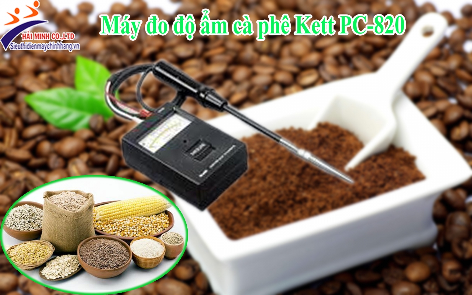 Máy đo độ ẩm cà phê Kett PC-820