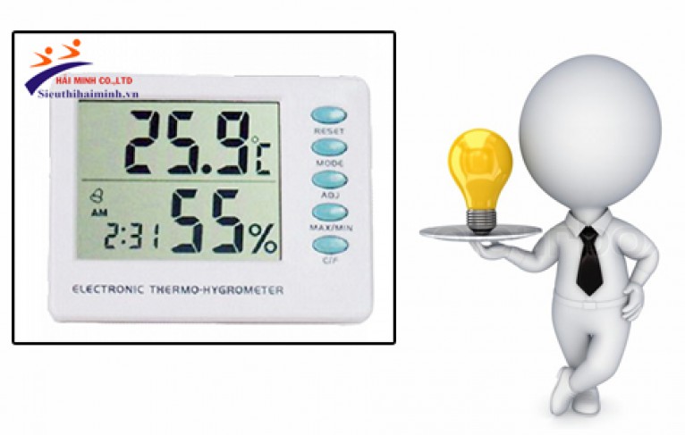 Cách đo độ ẩm của không khí bằng máy đo độ ẩm trong không khí TigerDirect HMAMT-109