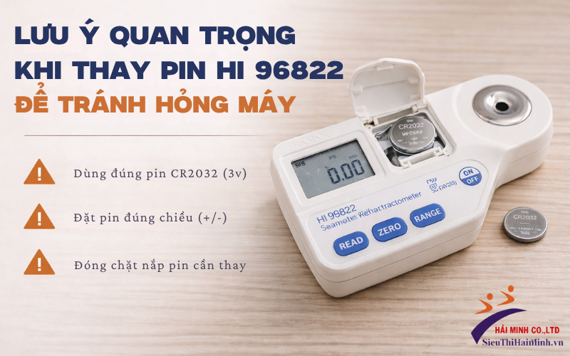 Lưu ý quan trọng khi thay pin Hi 96822 để tránh hỏng máy