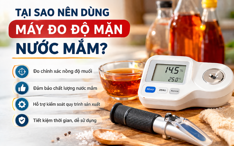 Tại sao nên dùng máy đo độ mặn nước mắm?