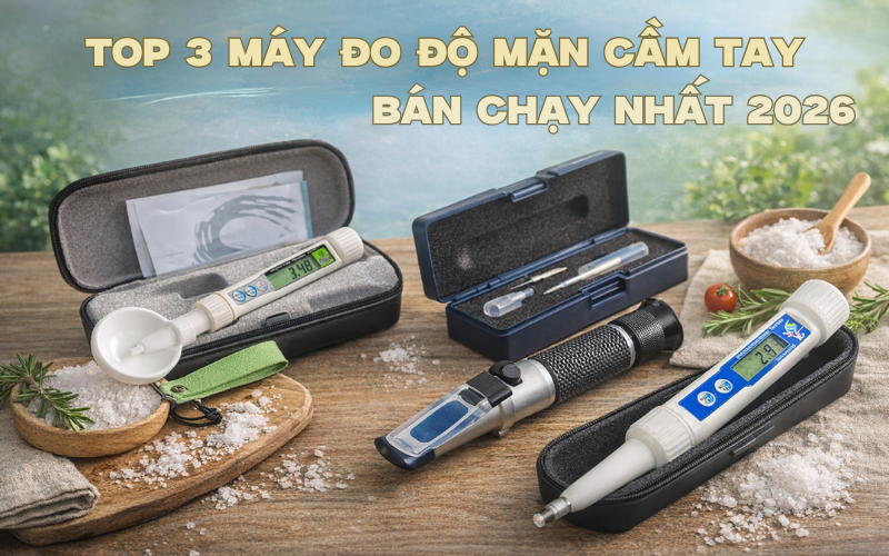 Top 3 Máy Đo Độ Mặn Cầm Tay Bán Chạy Nhất 2026