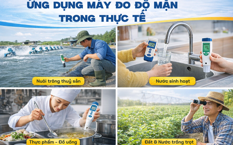  Ứng dụng máy đo độ mặn trong thực tế