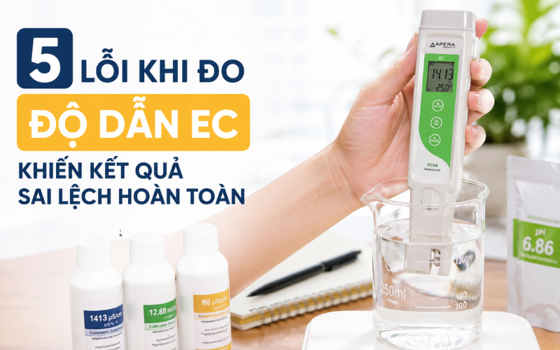 5 Lỗi Khi Đo Độ Dẫn Ec Khiến Kết Quả Sai Lệch Hoàn Toàn