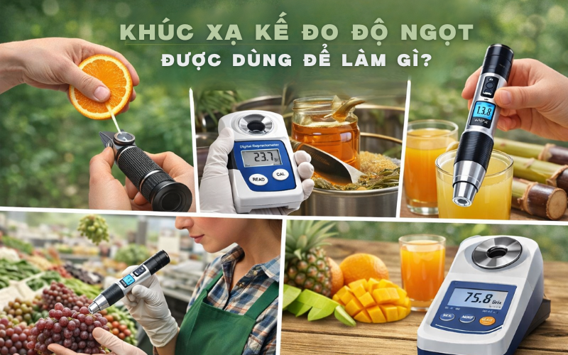 Khúc xạ kế đo độ ngọt được dùng để làm gì?