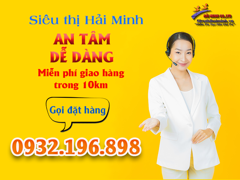 hotline mua hàng tại siêu thị Hải Minh