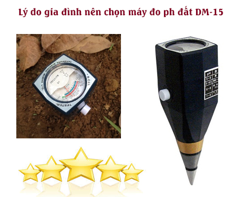 Lý do gia đình nên chọn máy đo ph đất DM-15