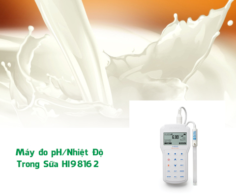 Máy đo pH - Nhiệt Độ Trong Sữa HI98162 đảm bảo kết quả chính xác