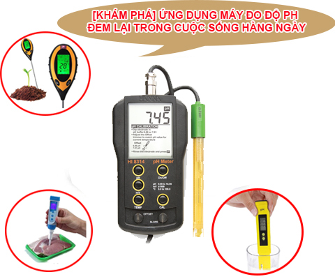 Máy đo pH cầm tay đa dạng về ứng dụng