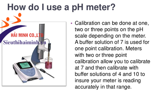Sử dụng máy đo pH xác định nồng độ dung dịch