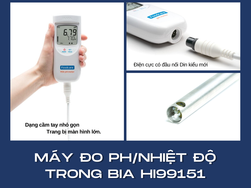 máy đo pH trong bia HI99151